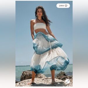Free People Dip Into The Tiers Maxi Skirt